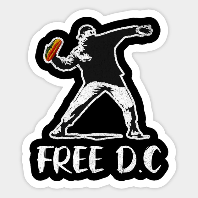Free-Dc-Sandwich-Guy-Sandwich-Thrower-Stencil-Retro Sticker by ArtistTee ⭐⭐⭐⭐⭐